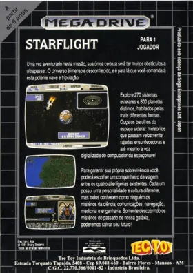 Starflight (USA, Europe) (v1 box cover back